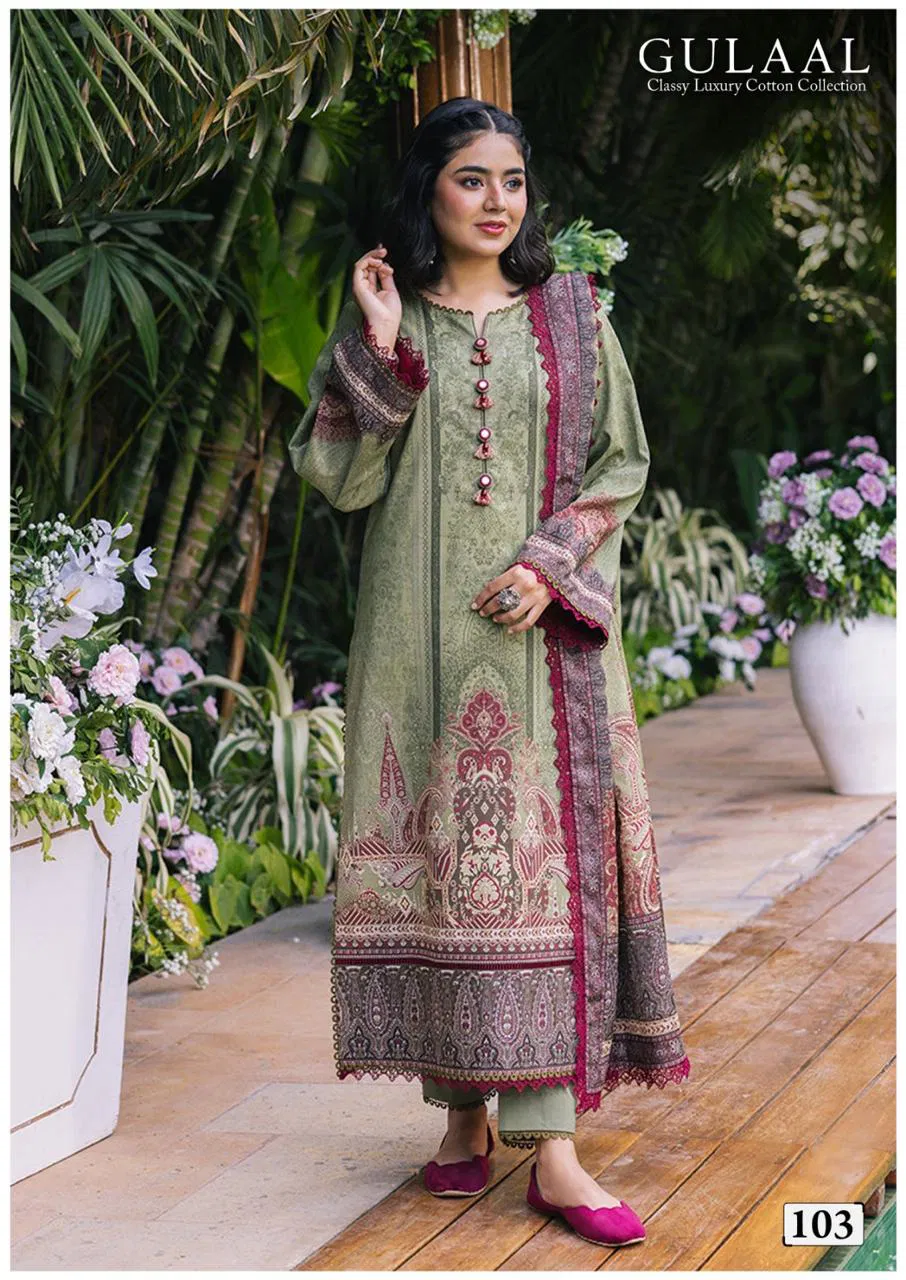 Gulaal Classy Luxury Cotton Collection Vol 11 Pakistani Dress Material Wholesale Online
